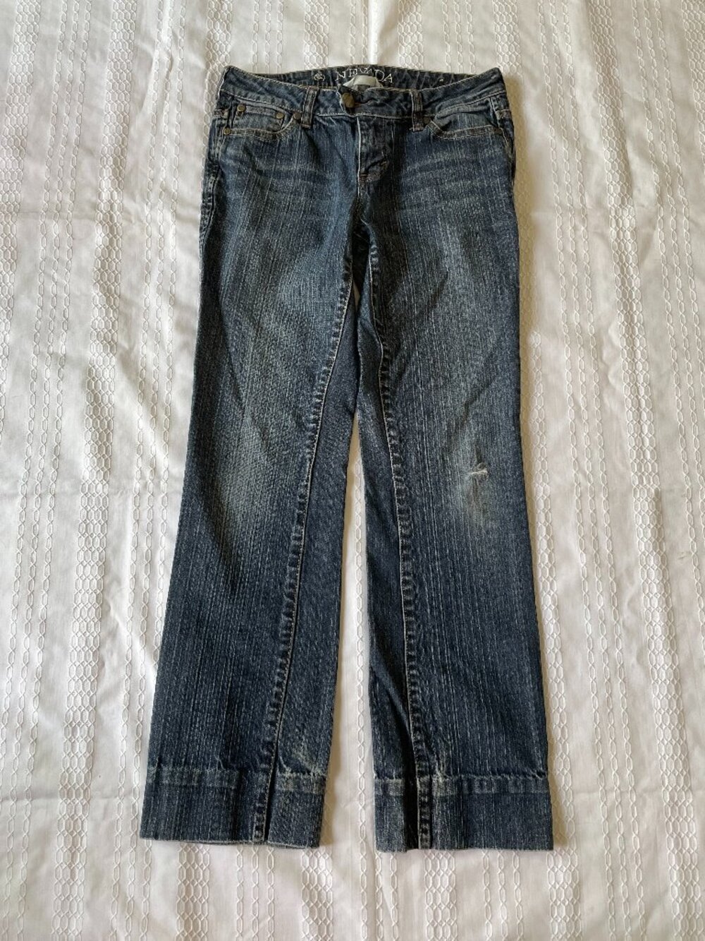 Nevada Low Rise Bootcut Dark Wash Jeans Denim Grunge Rock Alt